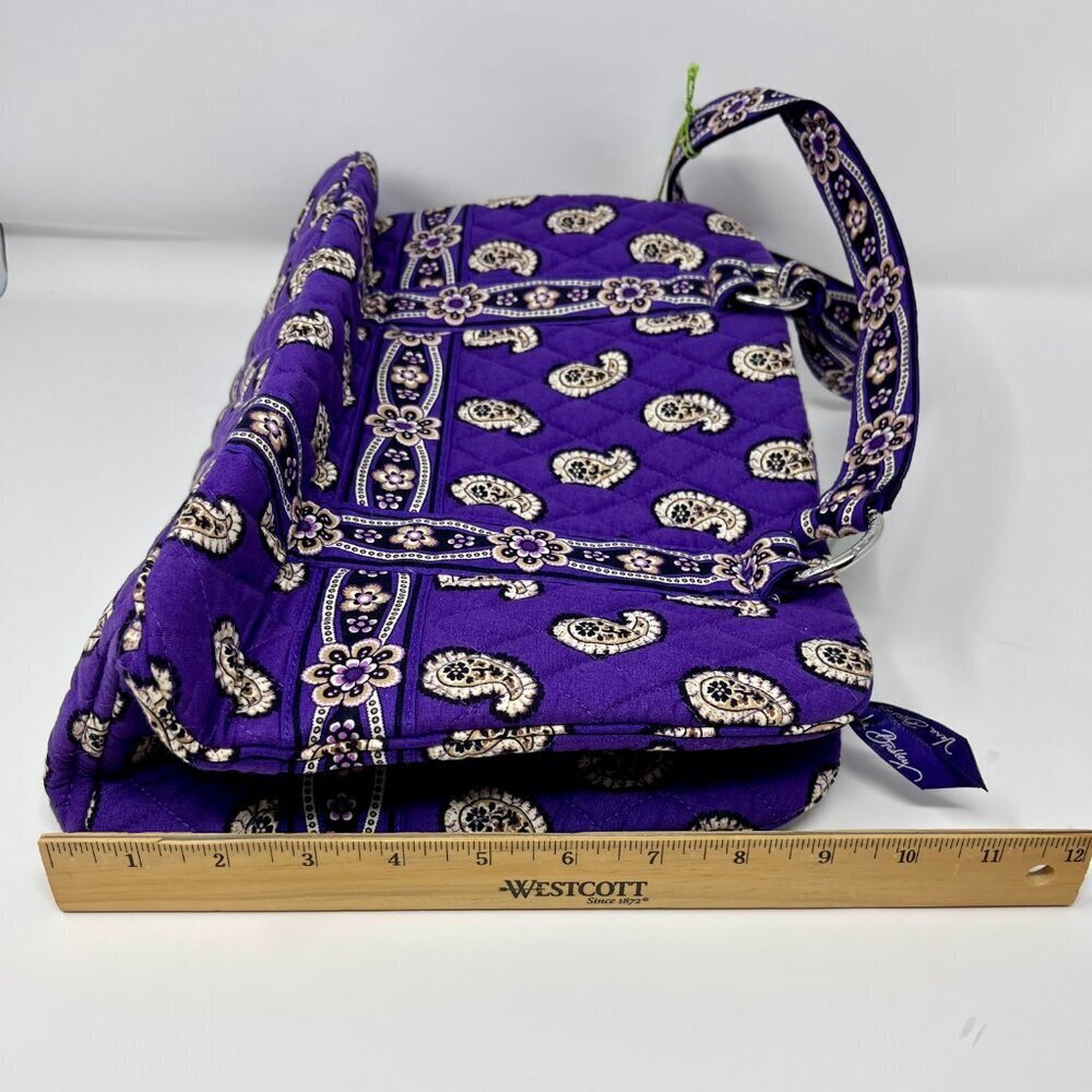 Vera Bradley Shoulder Bag NWT & NWT Matching Wristlet Simply Violet - Picture 9 of 16